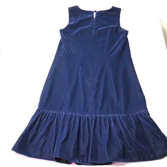 J CREW Velvet Ruffle Hem Dress - Picture 3 of 6